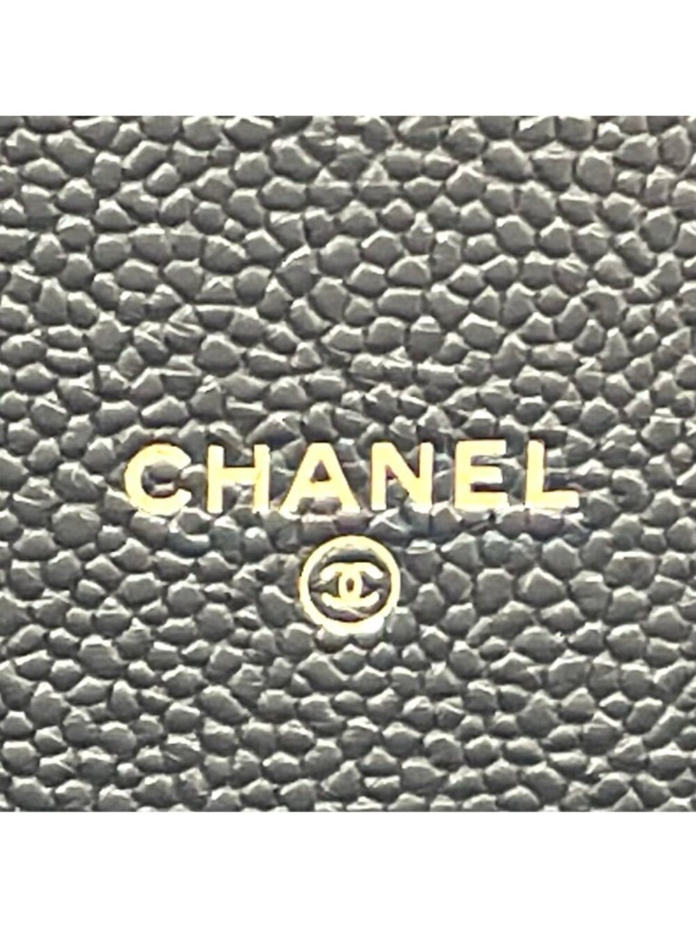 Chanel Half Coco Wallet Caviar Leather Black Chain Shoulder Bag Gold - Picture 4 of 15